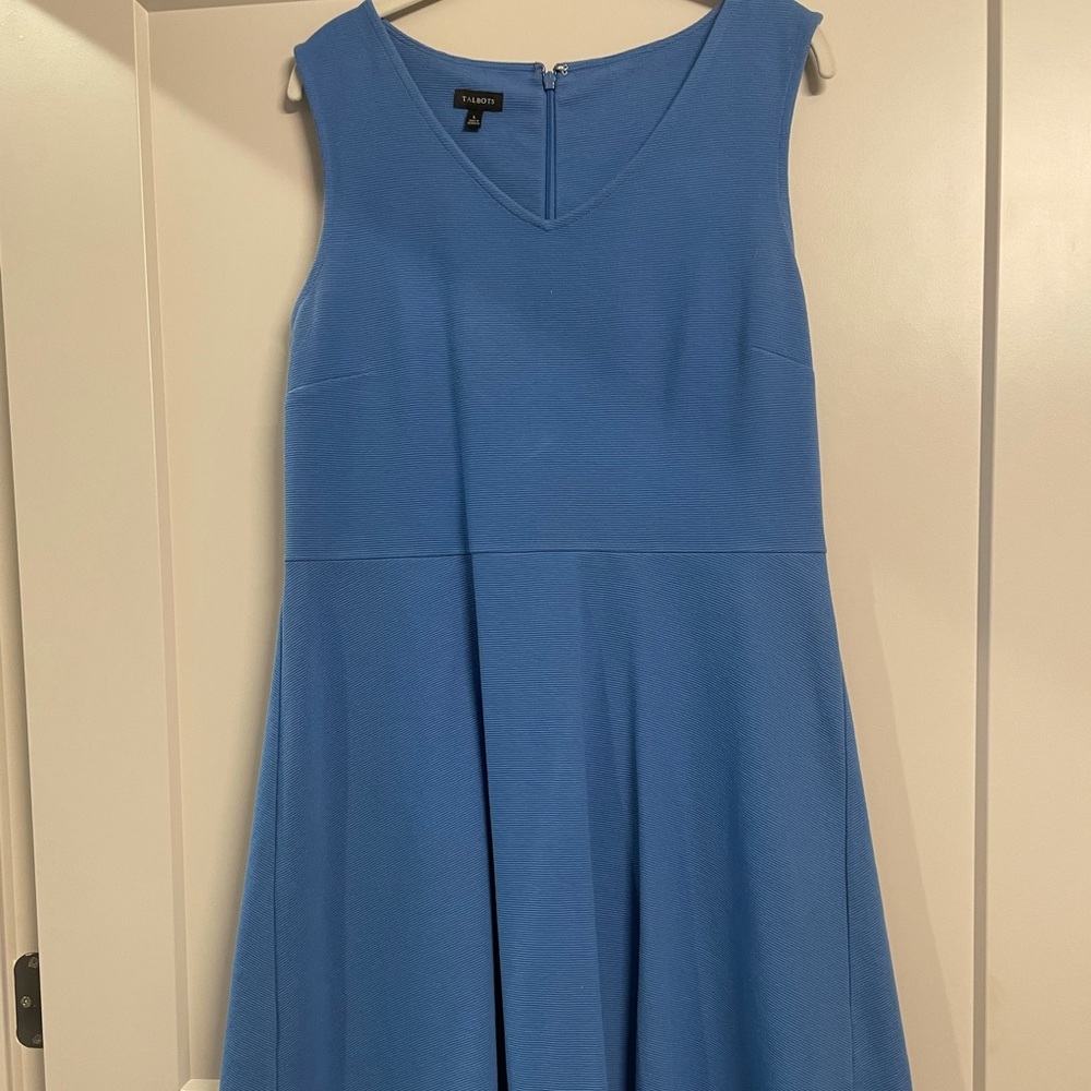 Talbots Fit N Flair Dress Sz L